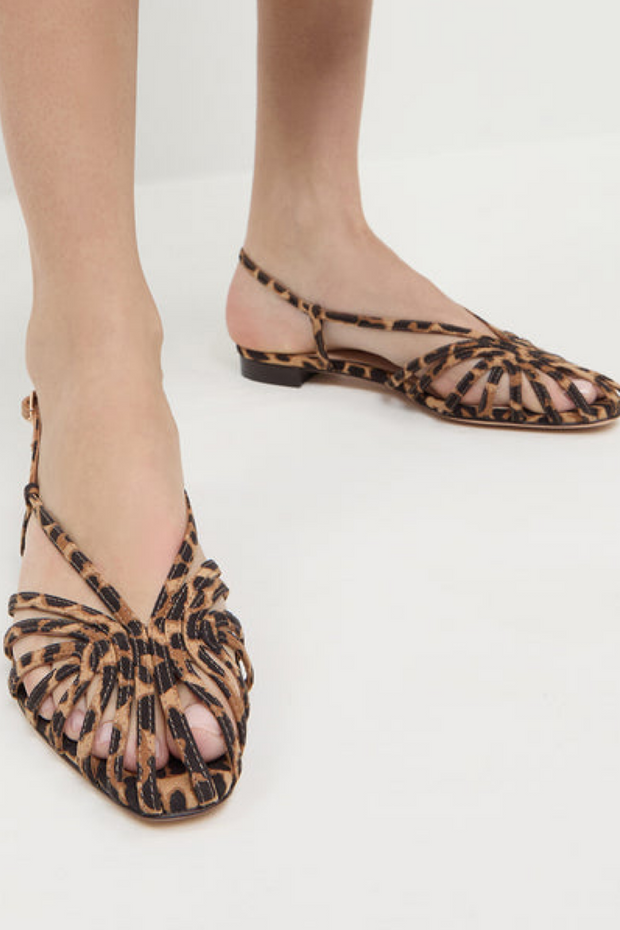 Image of Loeffler Randall Devon slingback in leopard