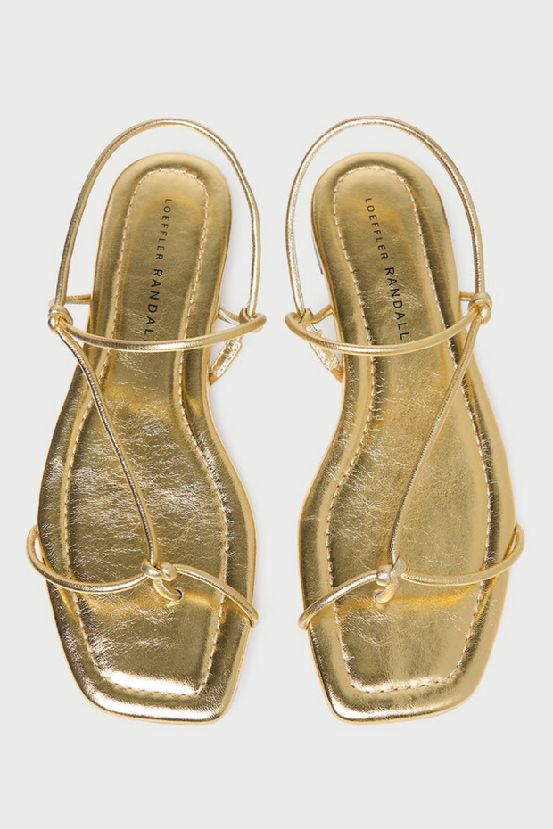 Image of Loeffler Randall Eleanor gold sandal