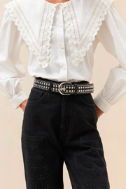 Image of Loeffler Randall Isaac studded belt