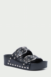 Image of Loeffler Randall Jack sandal in black with silver studs