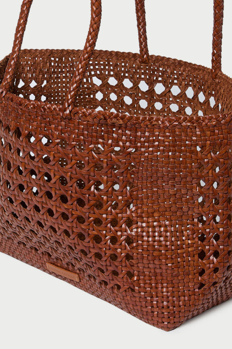 Image of the Loeffler Randall Klara Woven Tote front view close up