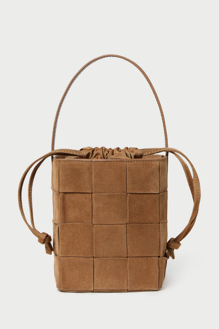 Image of the Loeffler Randall Laith Wide Woven Top Handle front view