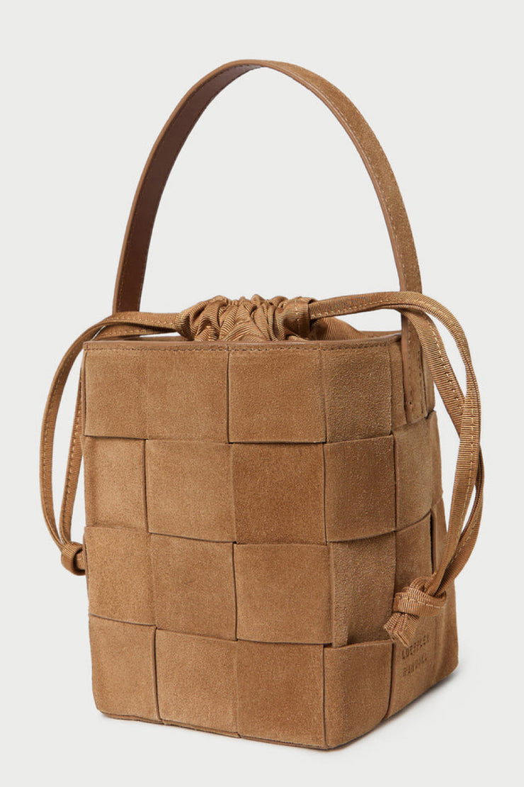 Image of the Loeffler Randall Laith Wide Woven Top Handle front view