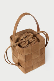 Image of the Loeffler Randall Laith Wide Woven Top Handle top view