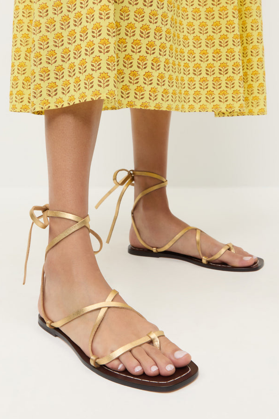 Lianna Lace Up Flat Sandal, image size:956x1434