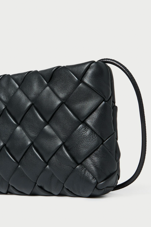 Image of Loeffler Randall Auzeen bag in woven black leather