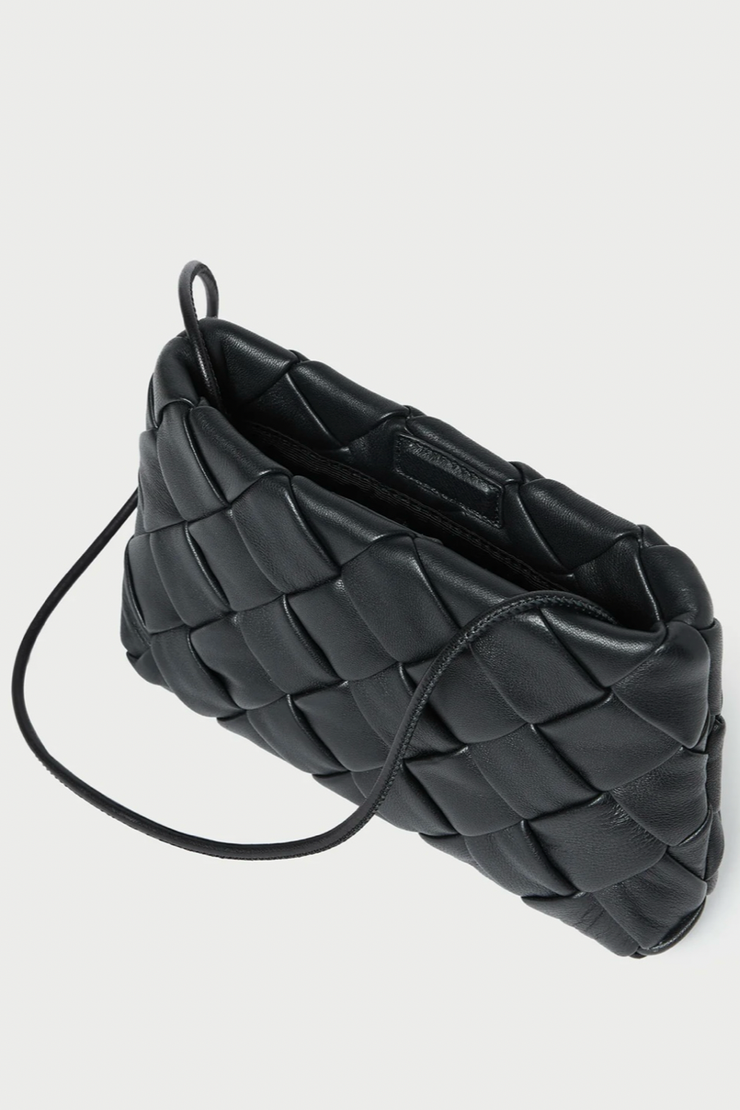 Image of Loeffler Randall Auzeen bag in woven black leather