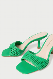 Image of Loeffler Randall Naima gathered mule in kelly green