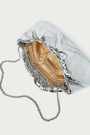 Image of Loeffler Randall Serena gathered clutch in silver