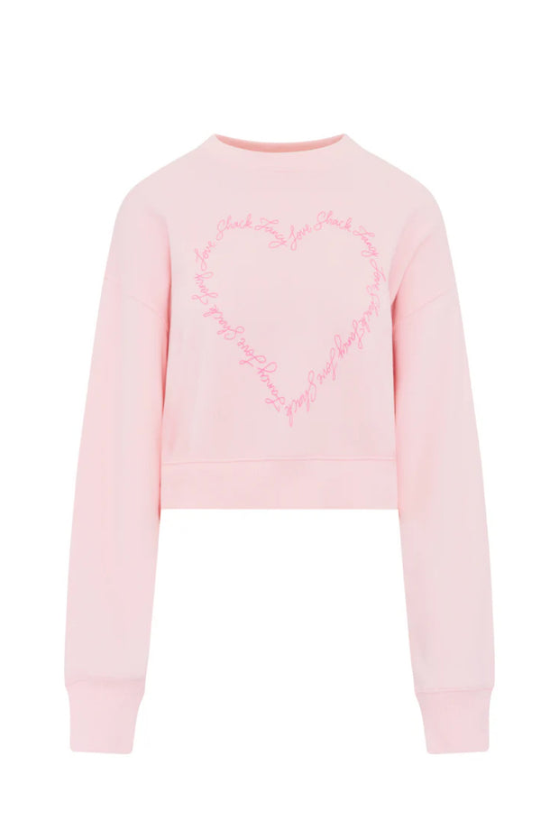 Image of the LOVESHACKFANCY Aneria Pullover on white background