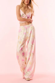 Image of model wearing the Love Shack Fancy Helia Pant front view