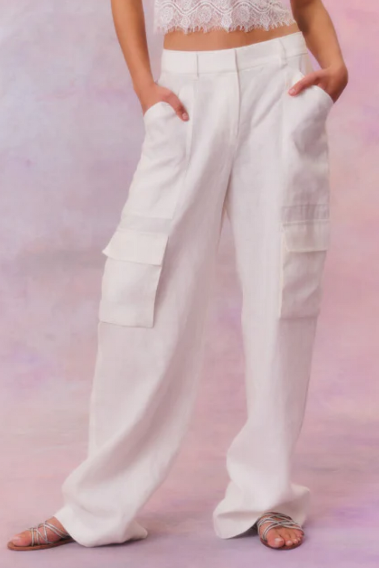 Image of Loveshackfancy Pora pant in white