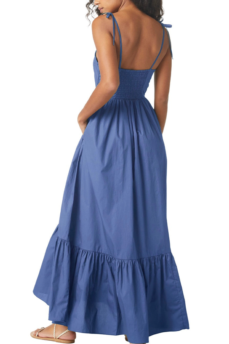 Image of model wearing Misa Magnolia dress 
