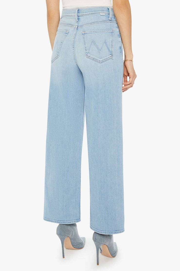 Image of Mother High Waisted Spinner zip flood jean