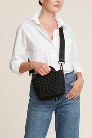 Image of Naghedi st Barths petit bag in onyx.