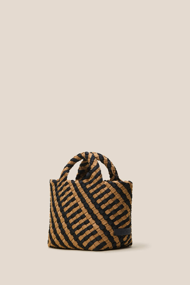 Image of the Naghedi St. Barths Petit Tote Graphic Stripe side angled view