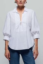 Image of Nation Everlee blouse in white