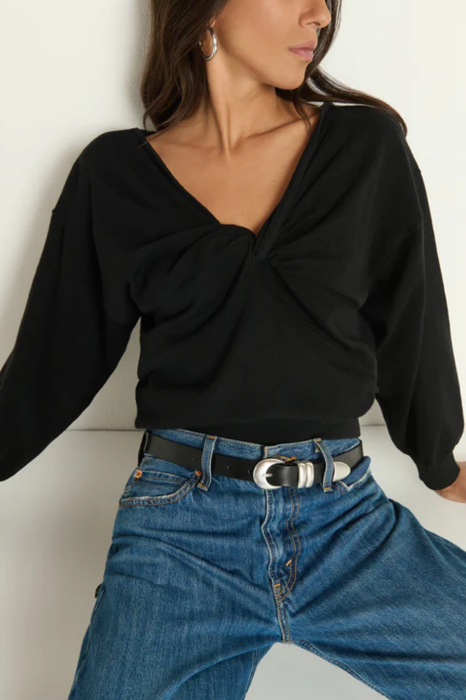 Image of Nation Jolie pullover in black