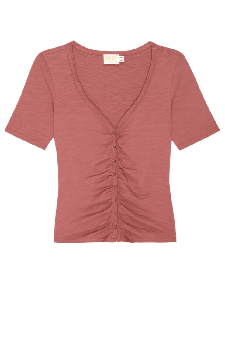 Image of Nation Ltd Carlotta femme button up tee