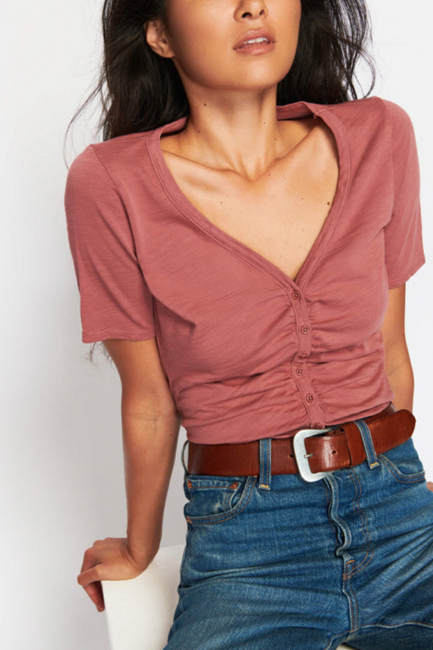 Image of Nation Ltd Carlotta femme button up tee