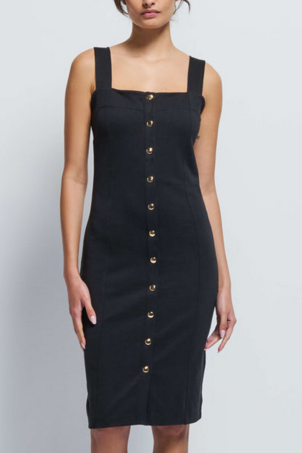 Image of Nation Ltd Claude dress in black