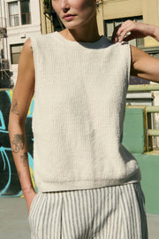 Image of model wearing the Nation Ltd Eliza Sweater front view