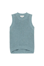 Image of the nation ltd elliana pullover vest against white background