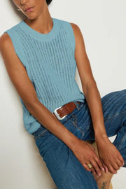 Image of the Nation ltd elliana pullover vest front view