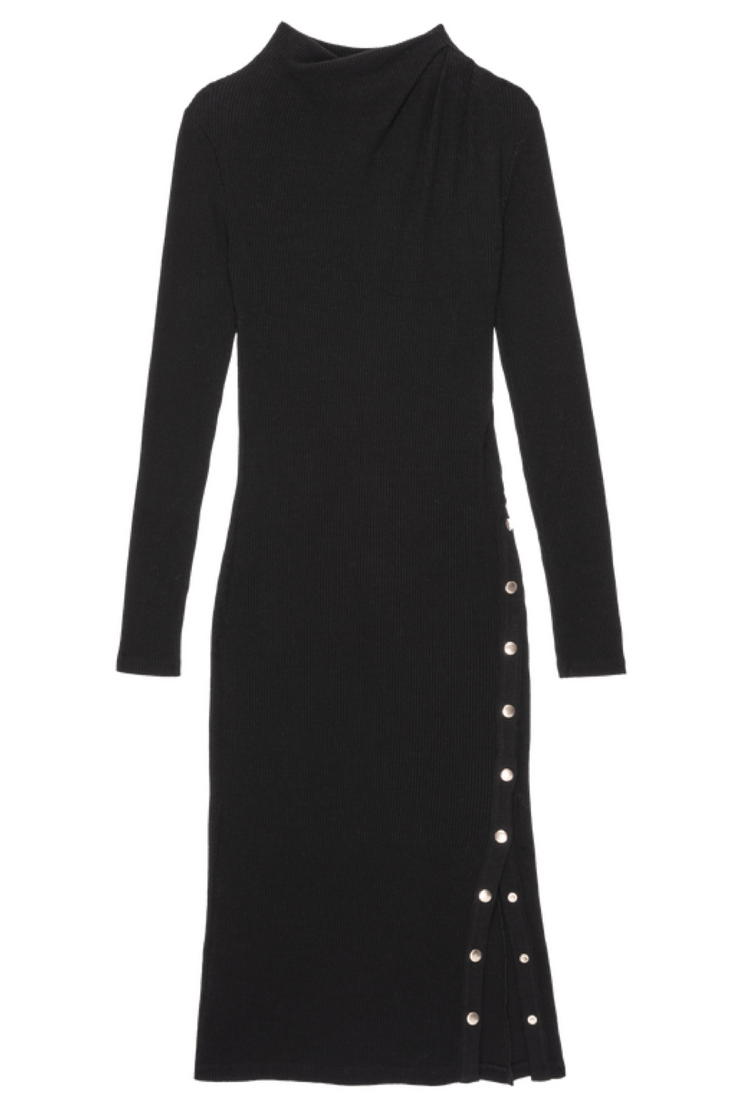 Image of Nation LTD Leni dress in jet black