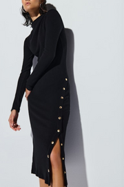 Image of Nation LTD Leni dress in jet black