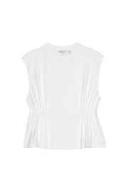 Image of the Nation ltd meg pleated top on white background