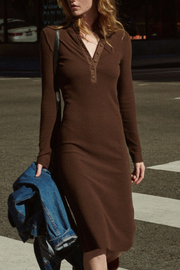 Image of model wearing Nation LTD Phoebe Turtleneck dress