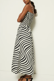Nation smocked dress in swirl print