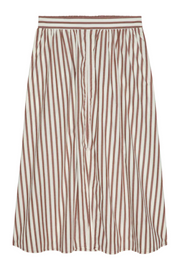 Striped skirt on a white background
