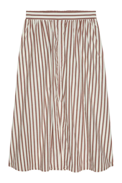 Striped skirt on a white background