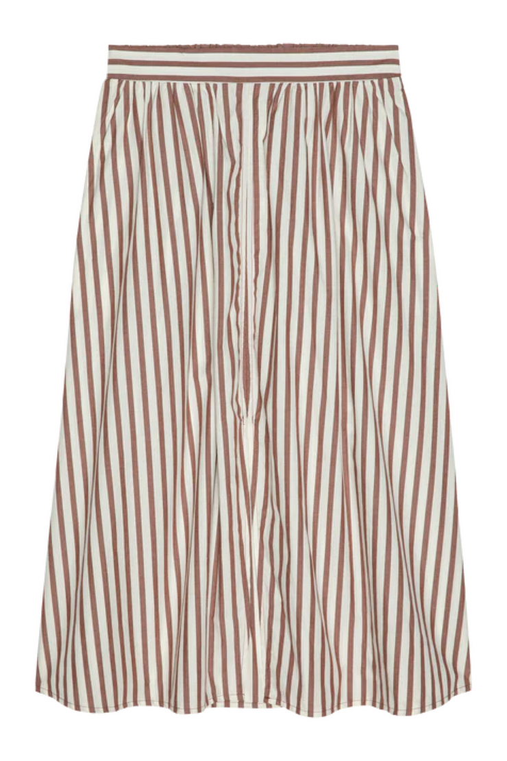 Striped skirt on a white background