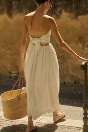 Image of model wearing the Posse Antoinette Skirt back view