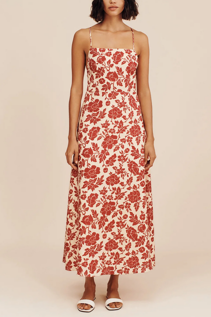 Image of Posse Lori dress in scarlet bloom print