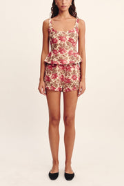 Image of model wearing the Posse Rosalie Top  front view