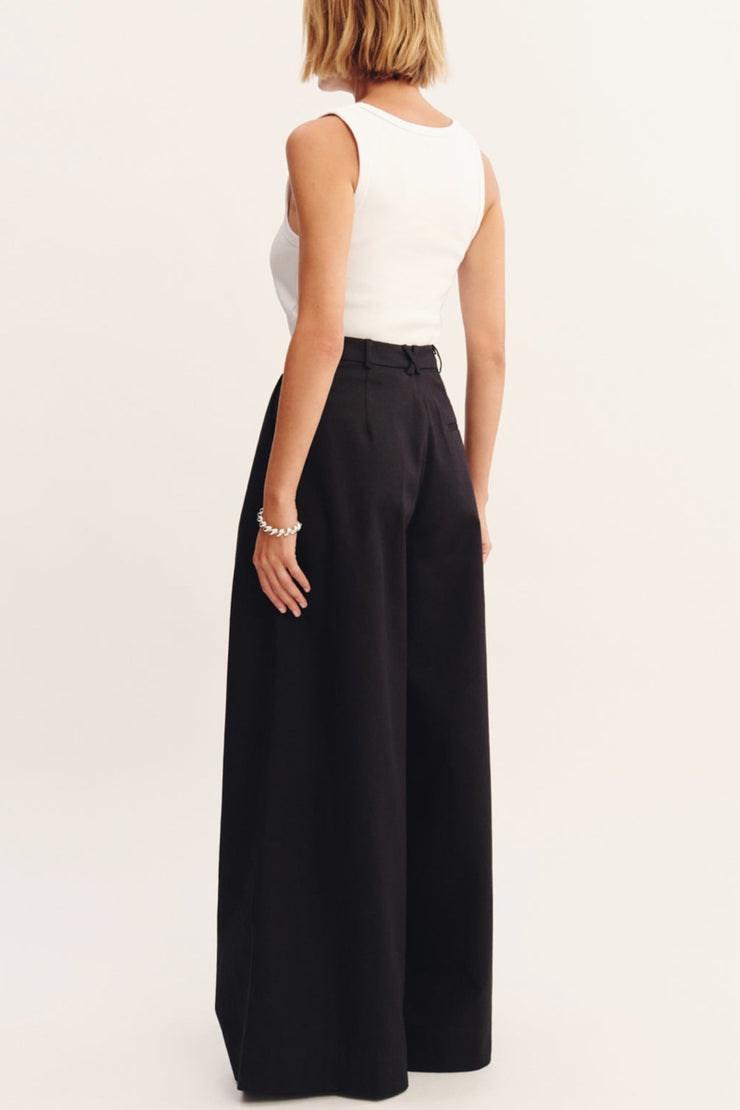 Image of model wearing the Posse Wesley Trouser back view