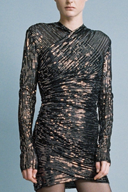 Image of Sabina Musayev Lapisa dress in black and silver