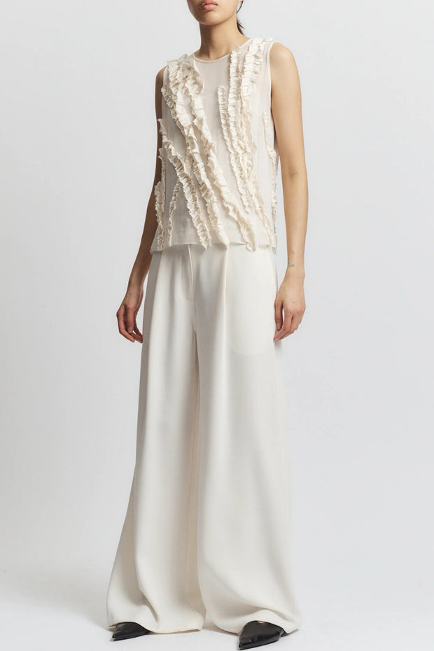 Image of the Saint Art Naomi Sleeveless Blouse front view