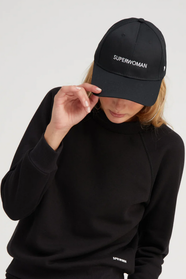 Image of SPRWMN baseball cap in black