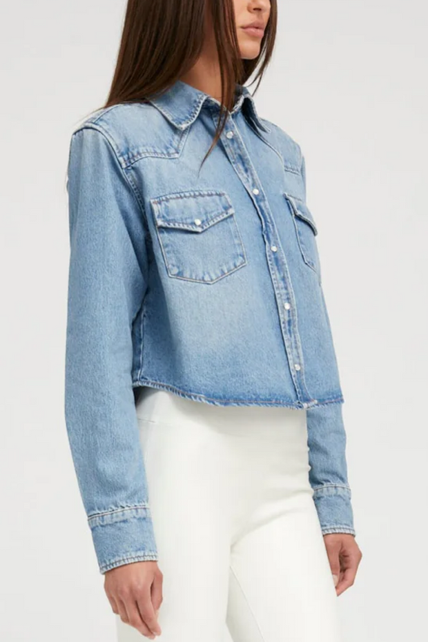 Image of SPRWMN cropped western shirt