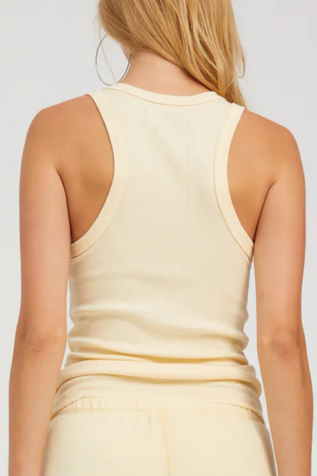 Image of SPRWMN rib racer tank in butter