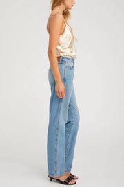 Image of model wearing the SPRWMN Spaghetti Strap Cami side view