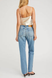Image of model wearing the SPRWMN Spaghetti Strap Cami back view
