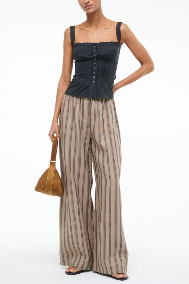 Image of Staud bonfire linen pant