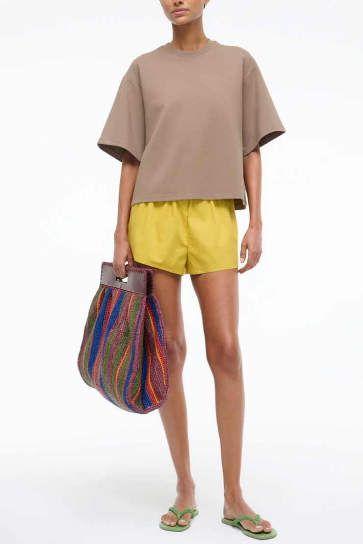 Image of Staud cassette top in taupe