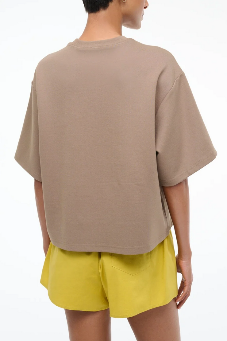 Image of Staud cassette top in taupe